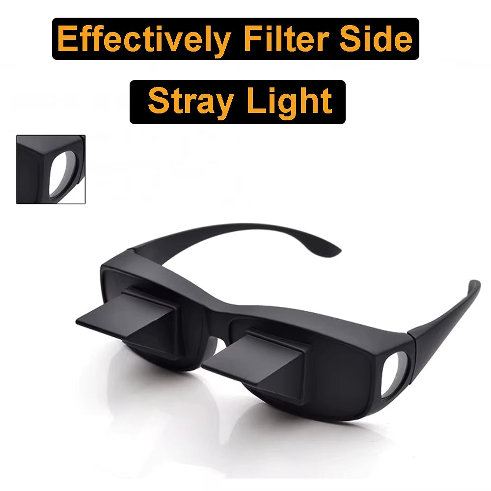📖🛏️ Lazy Periscope Glasses – Read & Watch TV Comfortably While Lying Down! 😎✨