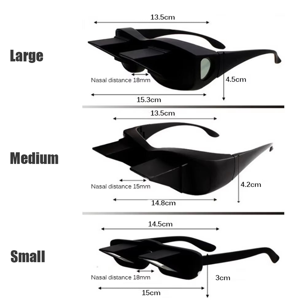 📖🛏️ Lazy Periscope Glasses – Read & Watch TV Comfortably While Lying Down! 😎✨