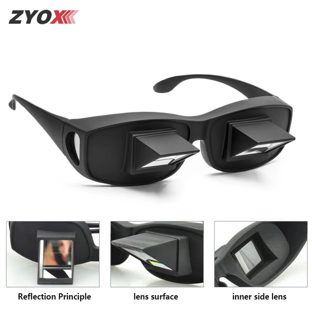 📖🛏️ Lazy Periscope Glasses – Read & Watch TV Comfortably While Lying Down! 😎✨